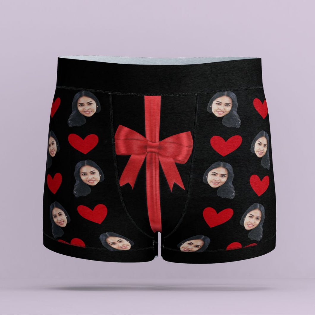 Gift with Face Pattern Boxer Briefs