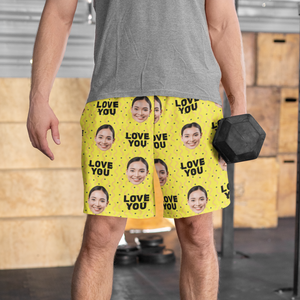 Face with Texts Boxer Shorts