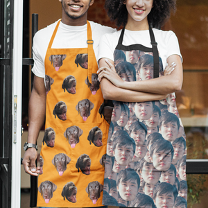 Face with Texts Waterproof Apron