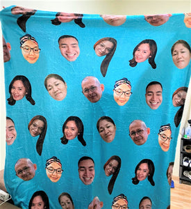 Face with Texts Blanket