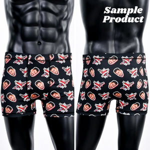 Hearts with Face Pattern Boxer Briefs