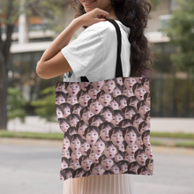Load image into Gallery viewer, Crazy Face Tote Bag
