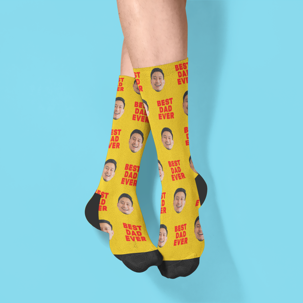 Face with Texts Crew Socks