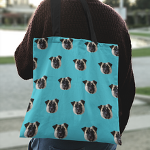 Load image into Gallery viewer, Face Pattern Tote Bag
