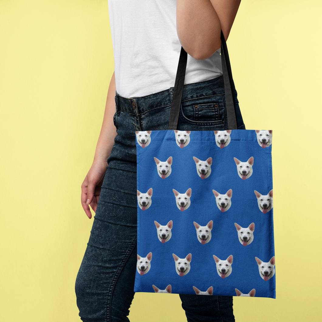 Face Pattern Tote Bag