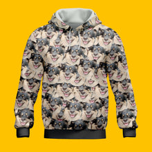 Load image into Gallery viewer, Crazy Face Pattern Hoodie
