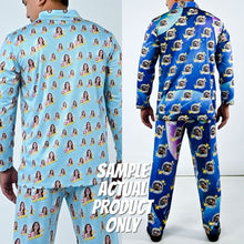 Load image into Gallery viewer, Polka Dot Men&#39;s Long Sleeve Pajama
