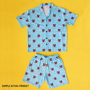 Starry Night Short Sleeve Men's Pajama