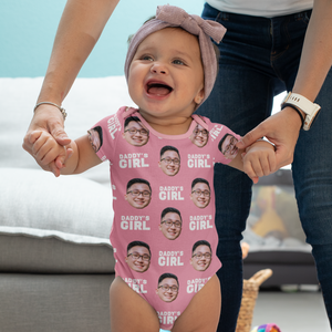 Face with Texts Baby Onesie