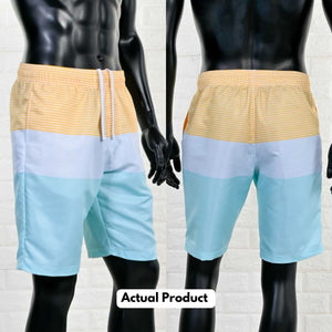 Face with Texts Men's Beach Shorts