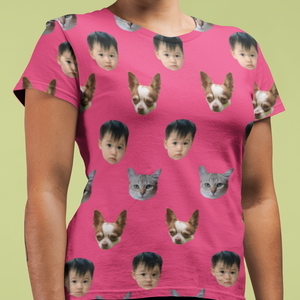 Face Pattern Women's T-shirt